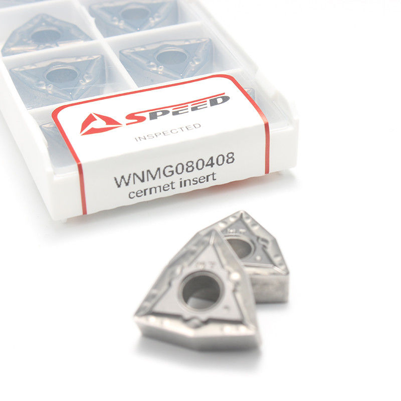 High Speed WNMG080408 Machining Cermet Cutting Tool Insert TiCN Coated ...