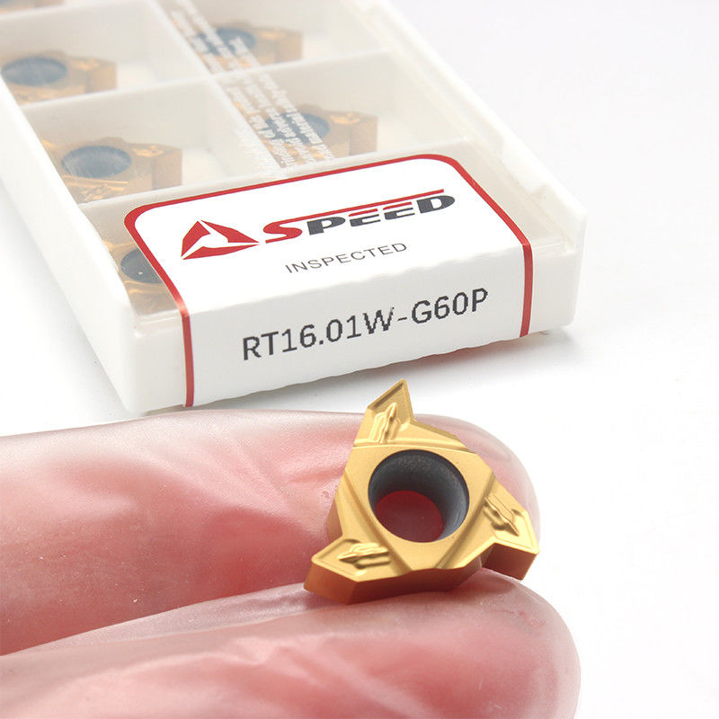 Lames Carbure 16ER AG60 Pour Tour - Pack De 10, Résistantes à L'usure, Coupe Filetage Extérieur