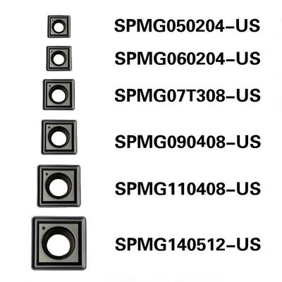 Steel Black Square Turning Inserts External SPMG090408 CVD Coating